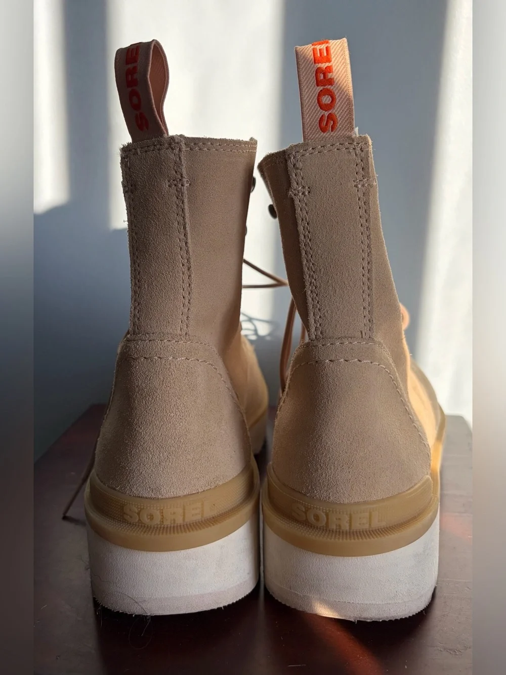 Sorel Women’s Suede Lace-Up Boots in Beige - Classic Casual